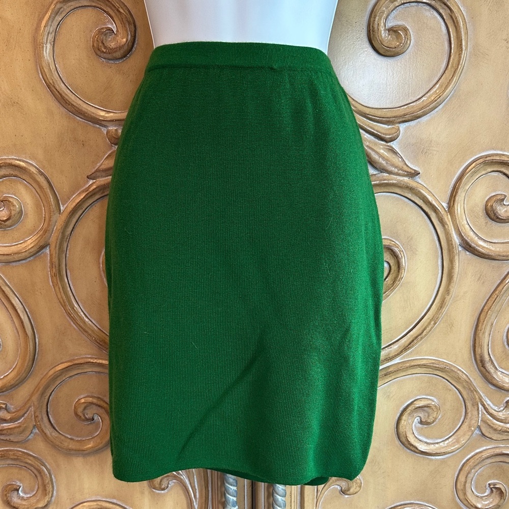 Kenar Elegant Green Sweater Skirt
